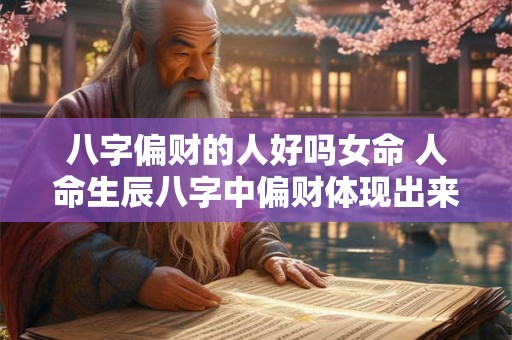 八字偏财的人好吗女命 人命生辰八字中偏财体现出来的性格特征 八字偏财的人好吗女命 人命生辰八字中偏财体现出来的性格特征