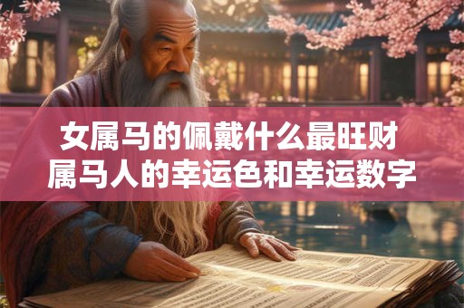 女属马的佩戴什么最旺财 属马人的幸运色和幸运数字