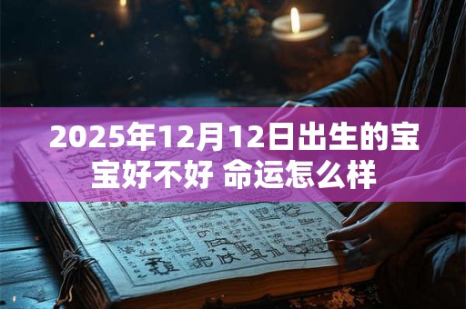 2025年12月12日出生的宝宝好不好 命运怎么样 2025年12月12日出生的宝宝好不好 命运怎么样