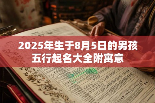 2025年生于8月5日的男孩五行起名大全附寓意 2025年生于8月5日的男孩五行起名大全附寓意