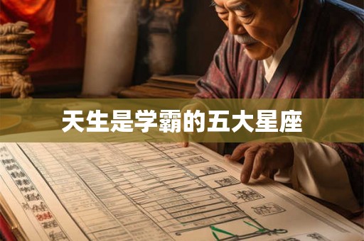天生是学霸的五大星座 天生是学霸的五大星座