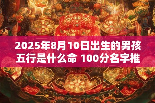 2025年8月10日出生的男孩五行是什么命 100分名字推荐