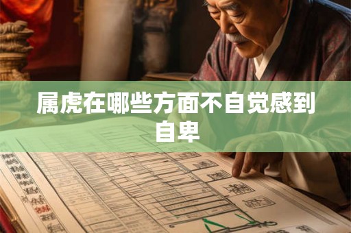 属虎在哪些方面不自觉感到自卑 属虎在哪些方面不自觉感到自卑