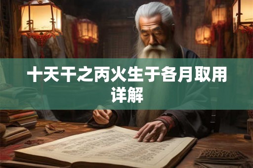 十天干之丙火生于各月取用详解 十天干之丙火生于各月取用详解