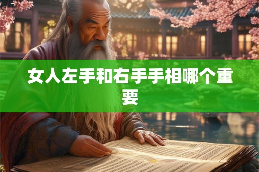 女人左手和右手手相哪个重要