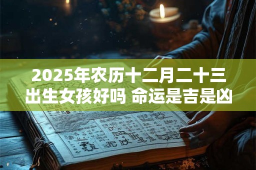 2025年农历十二月二十三出生女孩好吗 命运是吉是凶