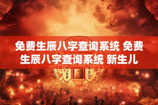 免费生辰八字查询系统 免费生辰八字查询系统 新生儿 免费生辰八字查询系统 免费生辰八字查询系统 新生儿