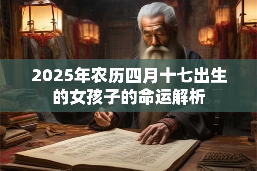 2025年农历四月十七出生的女孩子的命运解析 2025年农历四月十七出生的女孩子的命运解析