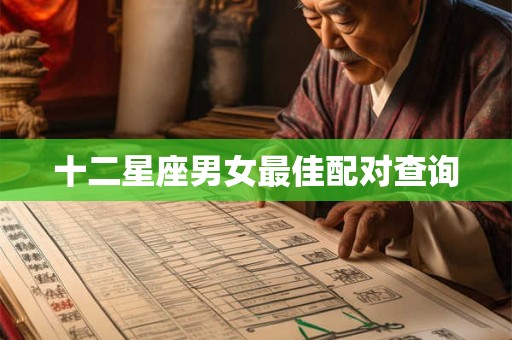 十二星座男女最佳配对查询 十二星座男女最佳配对查询
