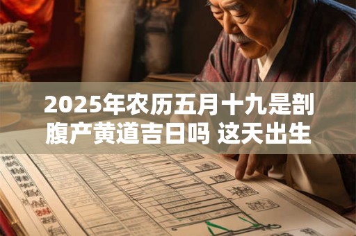 2025年农历五月十九是剖腹产黄道吉日吗 这天出生的孩子好吗