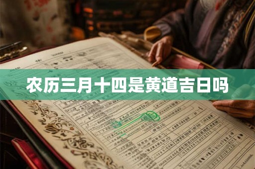 农历三月十四是黄道吉日吗 农历三月十四是黄道吉日吗