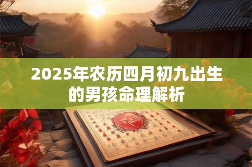 2025年农历四月初九出生的男孩命理解析 2025年农历四月初九出生的男孩命理解析