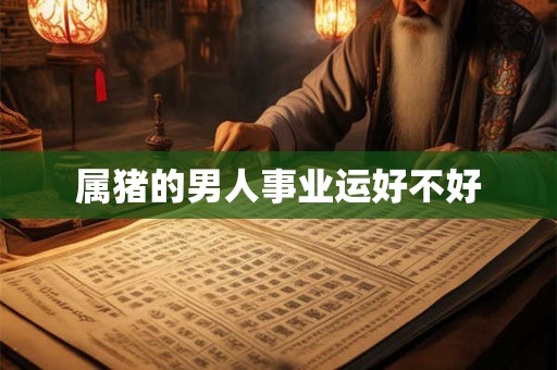 属猪的男人事业运好不好 属猪的男人事业运好不好
