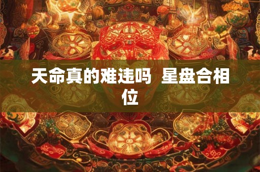 天命真的难违吗 星盘合相位 天命真的难违吗 星盘合相位