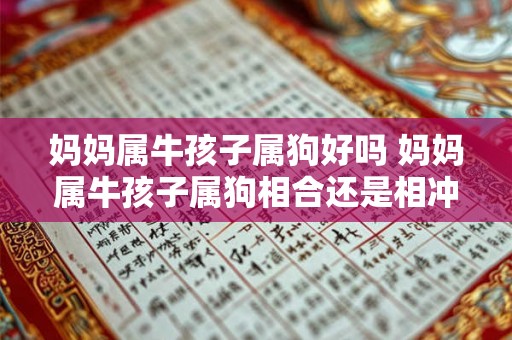 妈妈属牛孩子属狗好吗 妈妈属牛孩子属狗相合还是相冲 妈妈属牛孩子属狗好吗 妈妈属牛孩子属狗相合还是相冲