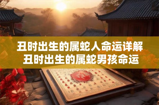 丑时出生的属蛇人命运详解 丑时出生的属蛇男孩命运