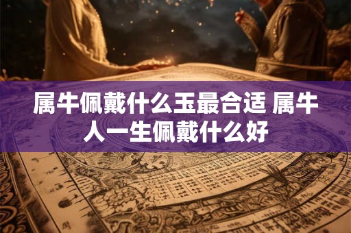 属牛佩戴什么玉最合适 属牛人一生佩戴什么好 属牛佩戴什么玉最合适 属牛人一生佩戴什么好