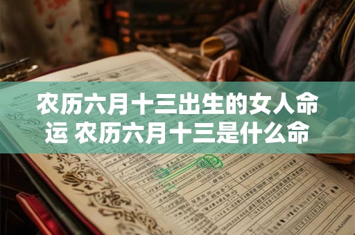 农历六月十三出生的女人命运 农历六月十三是什么命 农历六月十三出生的女人命运 农历六月十三是什么命