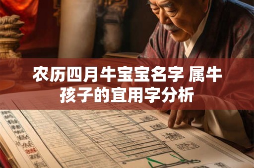 农历四月牛宝宝名字 属牛孩子的宜用字分析 农历四月牛宝宝名字 属牛孩子的宜用字分析