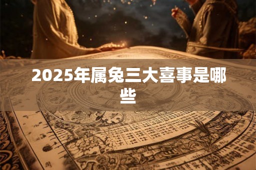 2025年属兔三大喜事是哪些 2025年属兔三大喜事是哪些