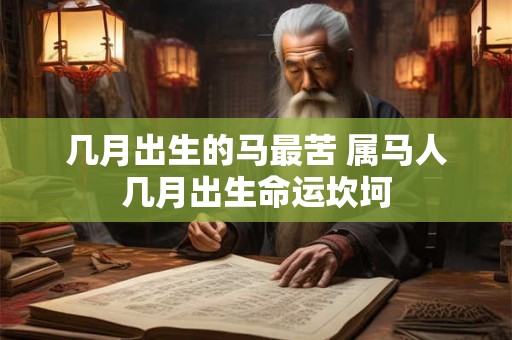 几月出生的马最苦 属马人几月出生命运坎坷 几月出生的马最苦 属马人几月出生命运坎坷