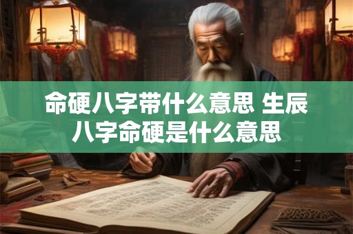 命硬八字带什么意思 生辰八字命硬是什么意思 命硬八字带什么意思 生辰八字命硬是什么意思