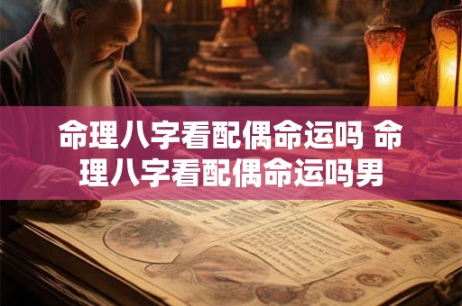 命理八字看配偶命运吗 命理八字看配偶命运吗男