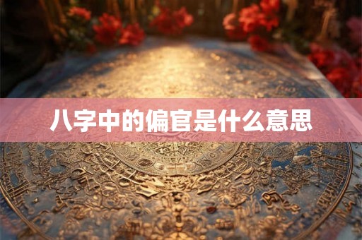 八字中的偏官是什么意思