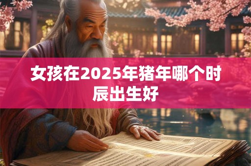 女孩在2025年猪年哪个时辰出生好