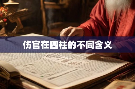伤官在四柱的不同含义