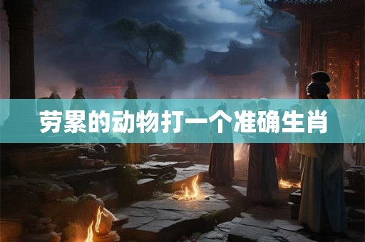 劳累的动物打一个准确生肖 劳累的动物打一个准确生肖