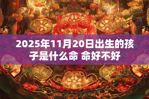 2025年11月20日出生的孩子是什么命 命好不好 2025年11月20日出生的孩子是什么命 命好不好