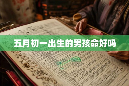 五月初一出生的男孩命好吗 五月初一出生的男孩命好吗