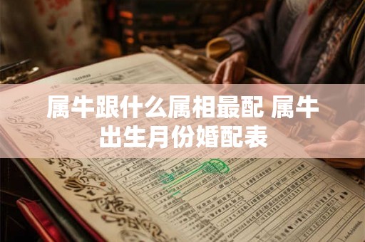 属牛跟什么属相最配 属牛出生月份婚配表 属牛跟什么属相最配 属牛出生月份婚配表