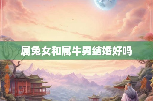 属兔女和属牛男结婚好吗 属兔女和属牛男结婚好吗