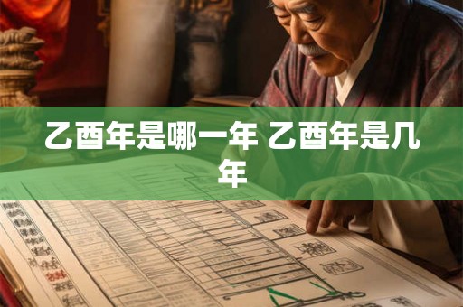 乙酉年是哪一年 乙酉年是几年 乙酉年是哪一年 乙酉年是几年