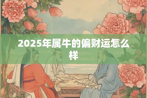 2025年属牛的偏财运怎么样 2025年属牛的偏财运怎么样