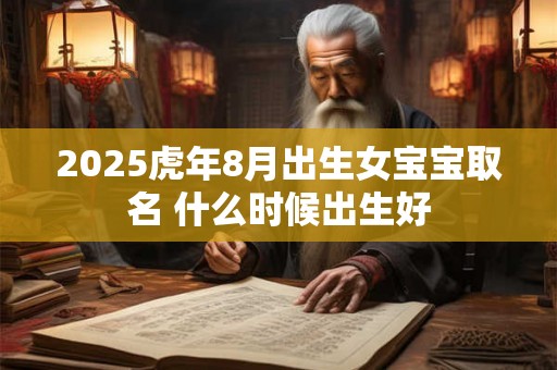 2025虎年8月出生女宝宝取名 什么时候出生好