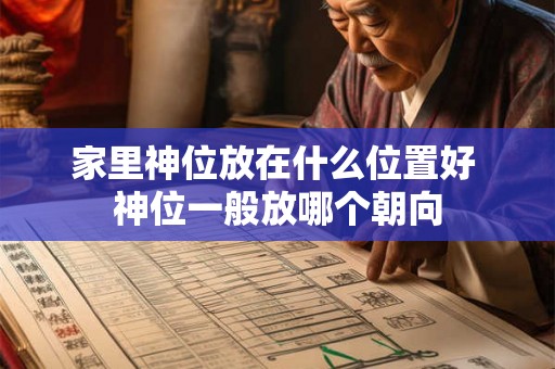 家里神位放在什么位置好 神位一般放哪个朝向 家里神位放在什么位置好 神位一般放哪个朝向