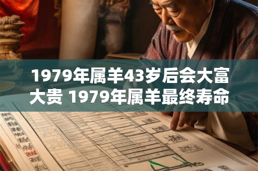 1979年属羊43岁后会大富大贵 1979年属羊最终寿命