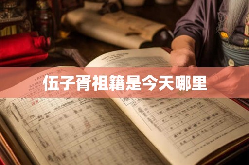 伍子胥祖籍是今天哪里 伍子胥祖籍是今天哪里