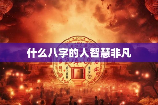 什么八字的人智慧非凡 什么八字的人智慧非凡