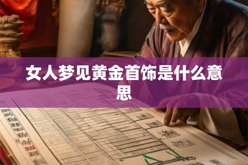 女人梦见黄金首饰是什么意思 女人梦见黄金首饰是什么意思