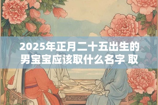 2025年正月二十五出生的男宝宝应该取什么名字 取名宜用字推荐 2025年正月二十五出生的男宝宝应该取什么名字 取名宜用字推荐