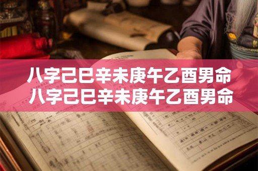 八字己巳辛未庚午乙酉男命 八字己巳辛未庚午乙酉男命好吗 八字己巳辛未庚午乙酉男命 八字己巳辛未庚午乙酉男命好吗