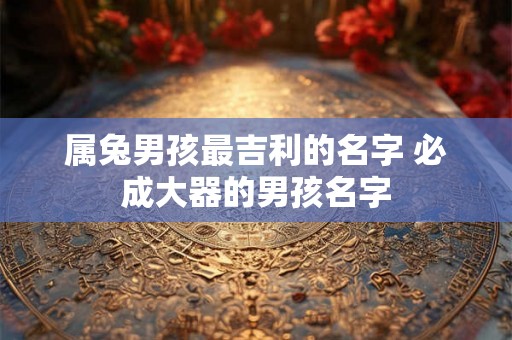 属兔男孩最吉利的名字 必成大器的男孩名字 属兔男孩最吉利的名字 必成大器的男孩名字