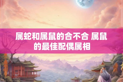 属蛇和属鼠的合不合 属鼠的最佳配偶属相 属蛇和属鼠的合不合 属鼠的最佳配偶属相