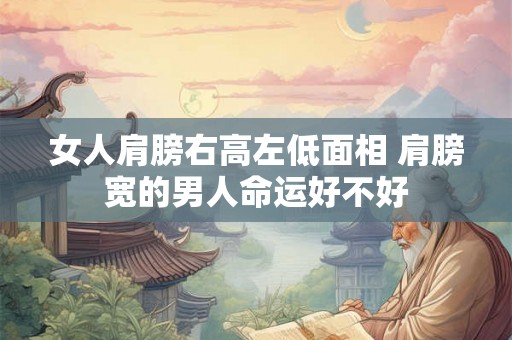 女人肩膀右高左低面相 肩膀宽的男人命运好不好