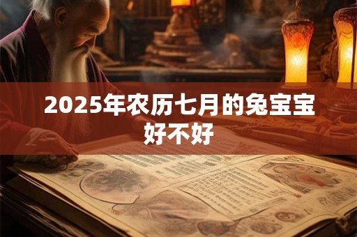 2025年农历七月的兔宝宝好不好 2025年农历七月的兔宝宝好不好