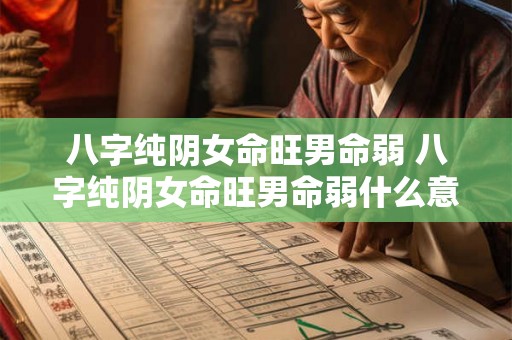 八字纯阴女命旺男命弱 八字纯阴女命旺男命弱什么意思 八字纯阴女命旺男命弱 八字纯阴女命旺男命弱什么意思